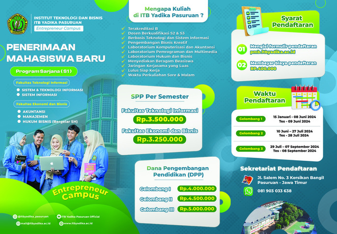 gambar biaya Institut Teknologi dan Bisnis Yadika Pasuruan