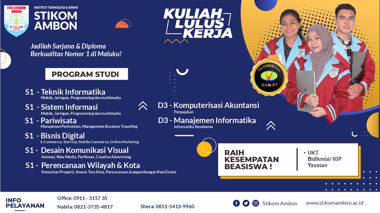 gambar biaya IINSTITUT TEKNOLOGI DAN BISNIS STIKOM AMBON