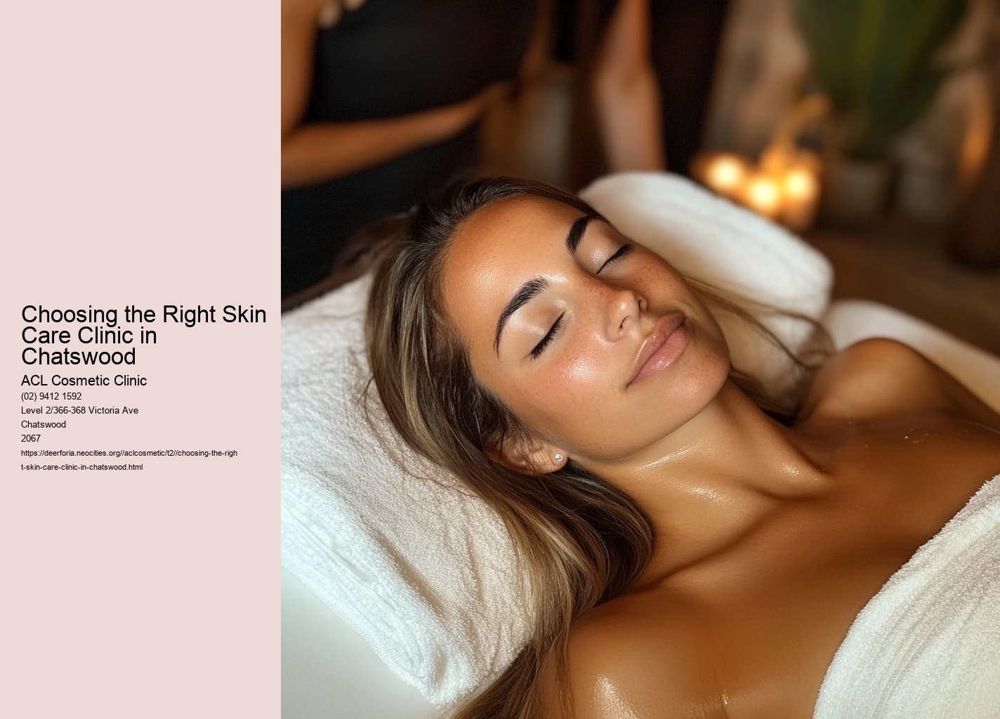 Choosing the Right Skin Care Clinic in Chatswood
