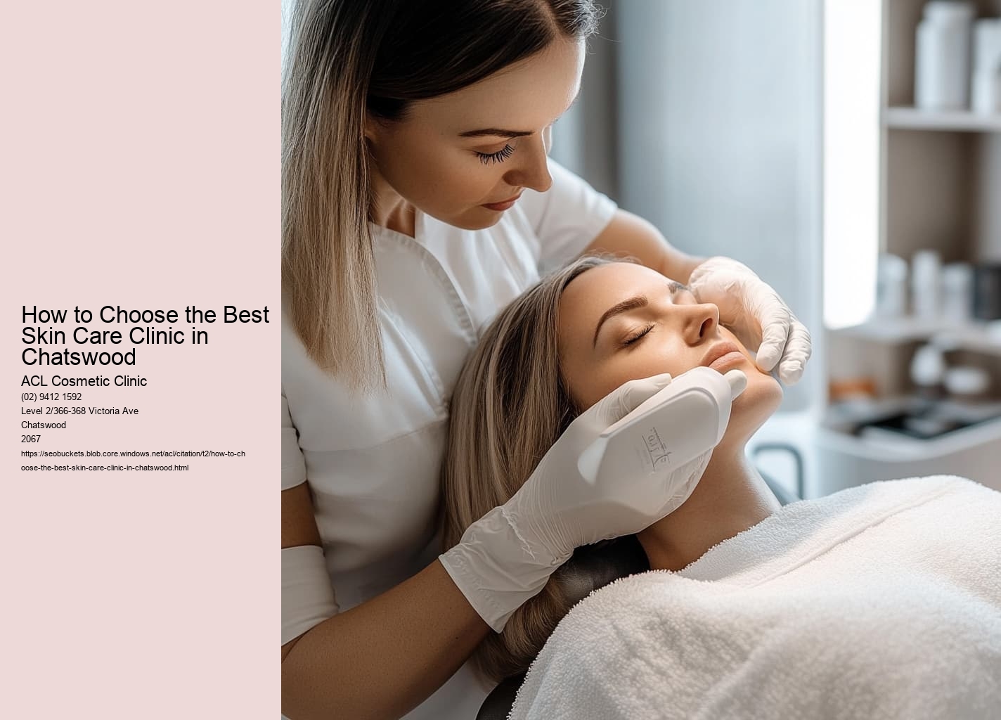 How to Choose the Best Skin Care Clinic in Chatswood