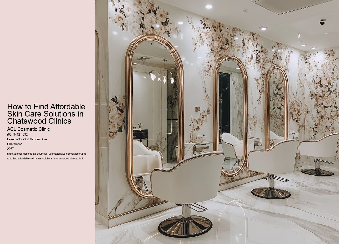 How to Find Affordable Skin Care Solutions in Chatswood Clinics