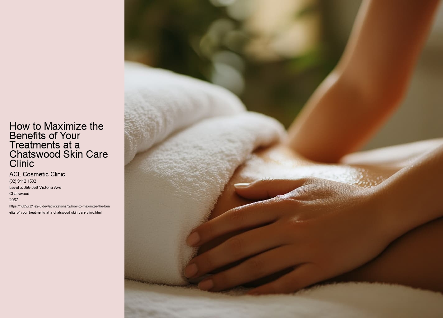 How to Maximize the Benefits of Your Treatments at a Chatswood Skin Care Clinic