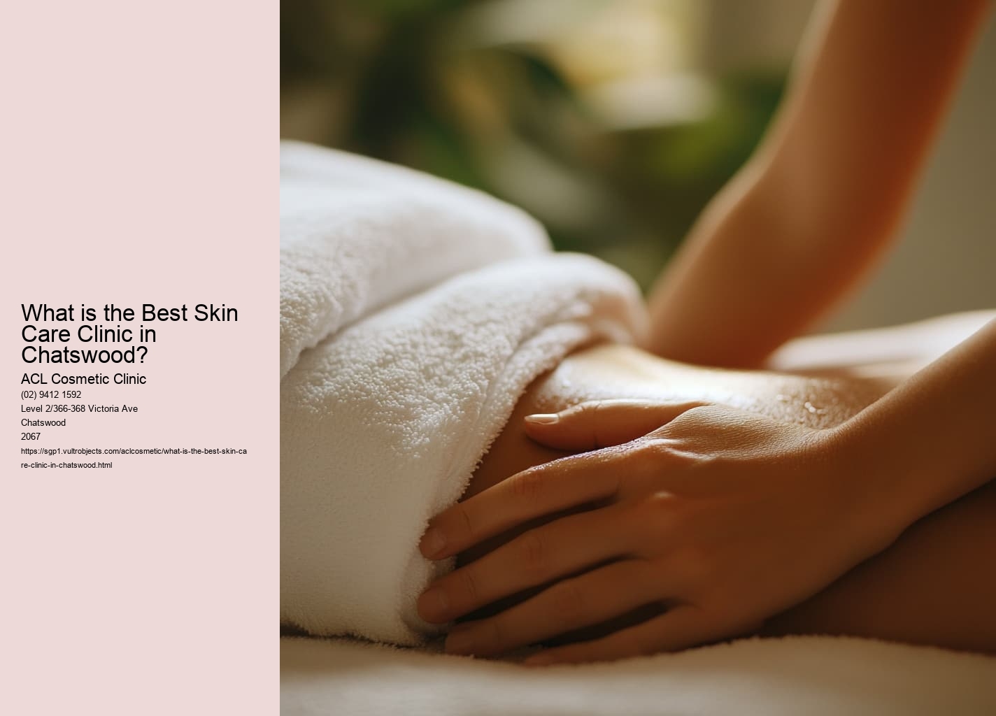 What is the Best Skin Care Clinic in Chatswood?