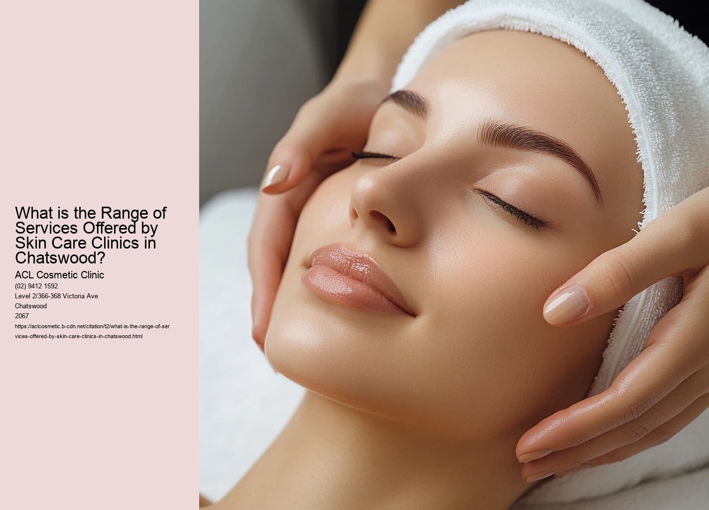 What is the Range of Services Offered by Skin Care Clinics in Chatswood?
