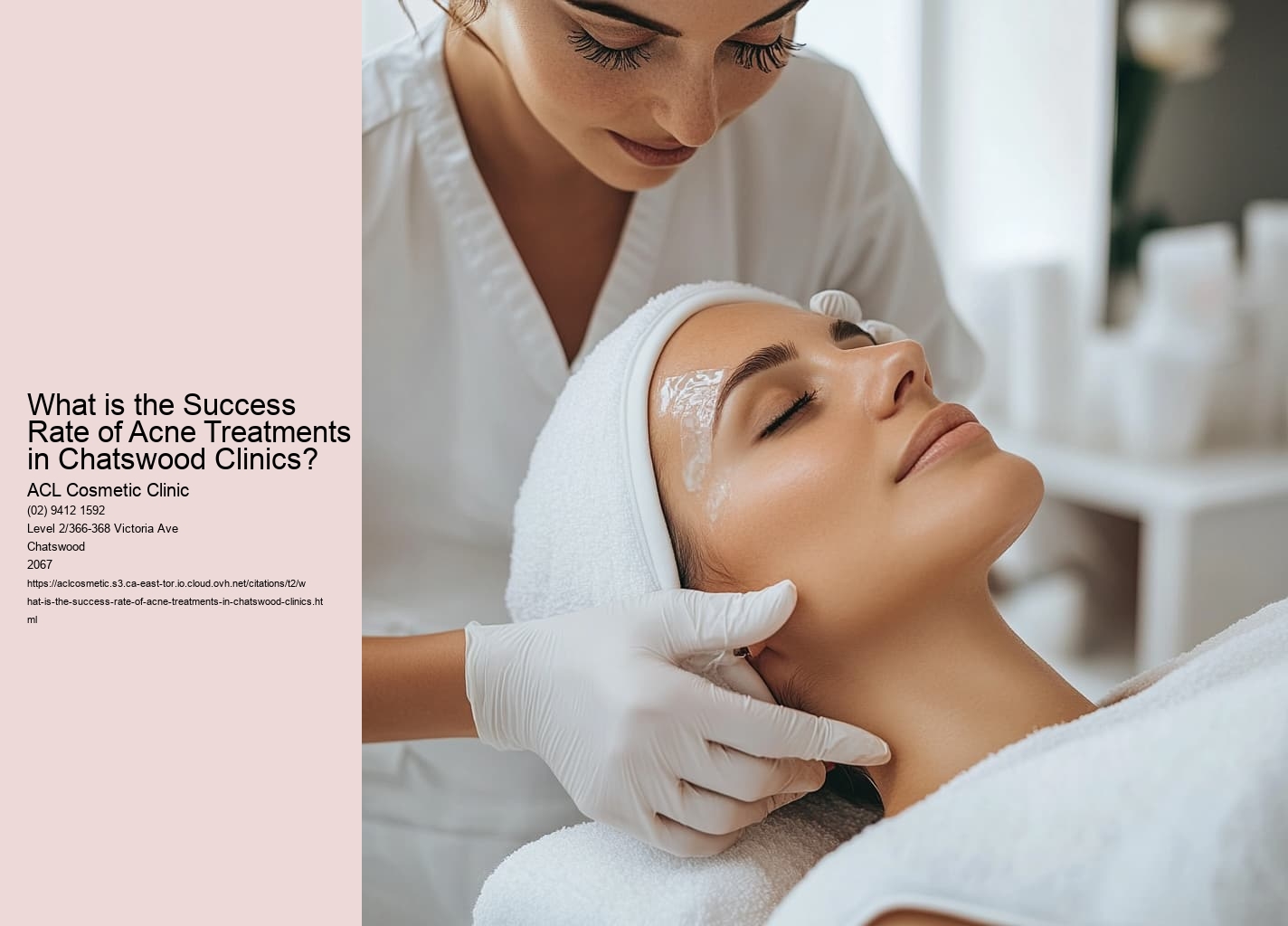 What is the Success Rate of Acne Treatments in Chatswood Clinics?