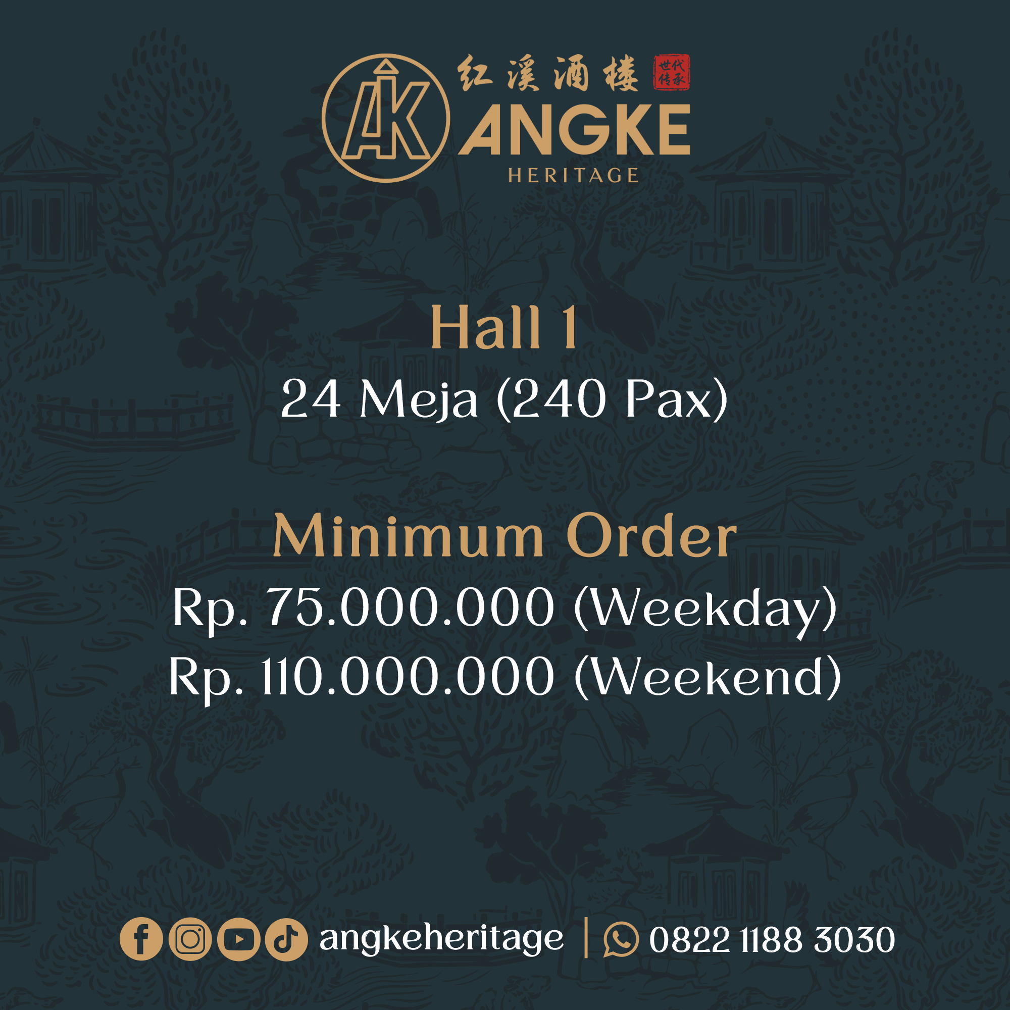 Hall 1 ( 24 meja / 240 pax ) Image