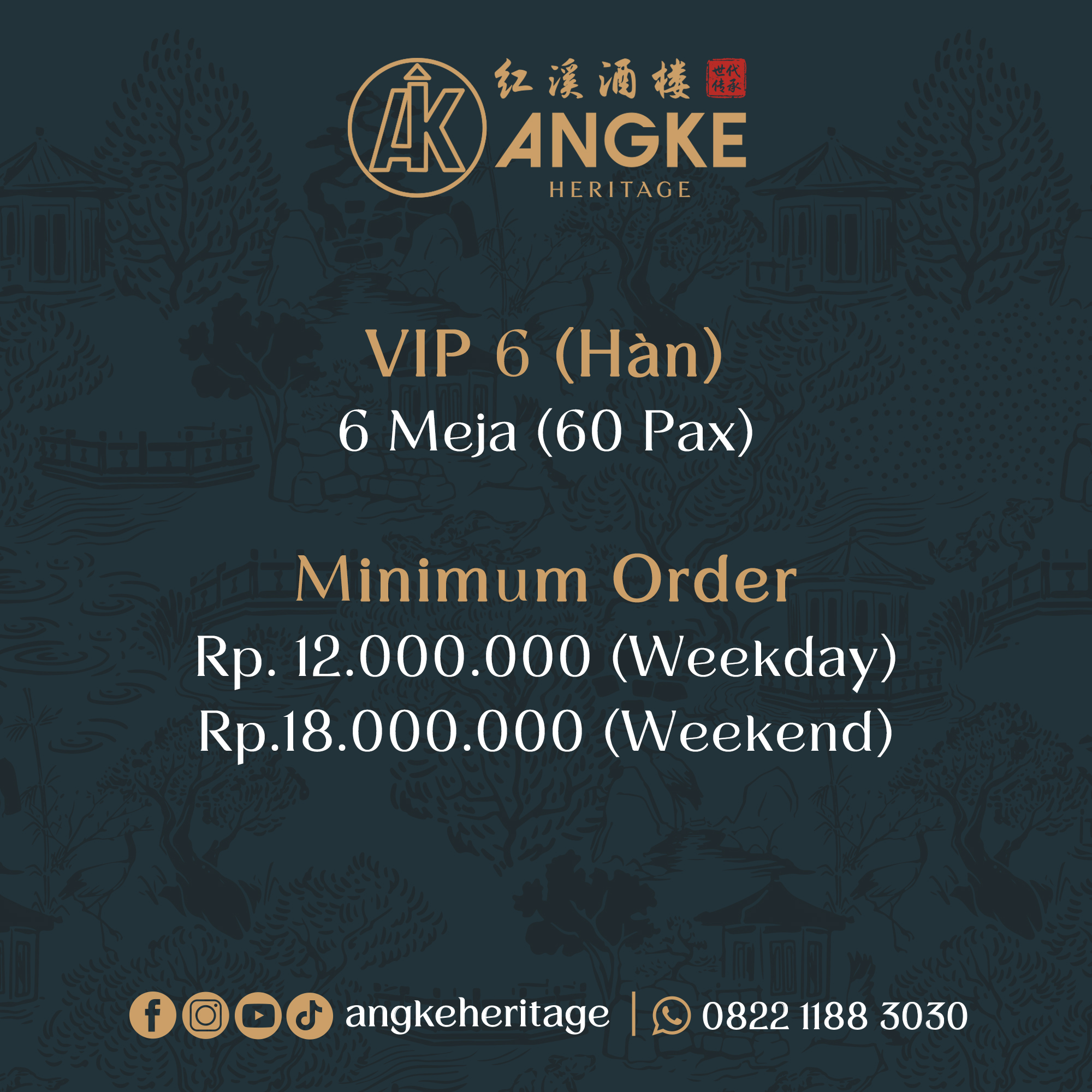 VIP 6 - HAN ( 6 meja / 60 pax ) Image