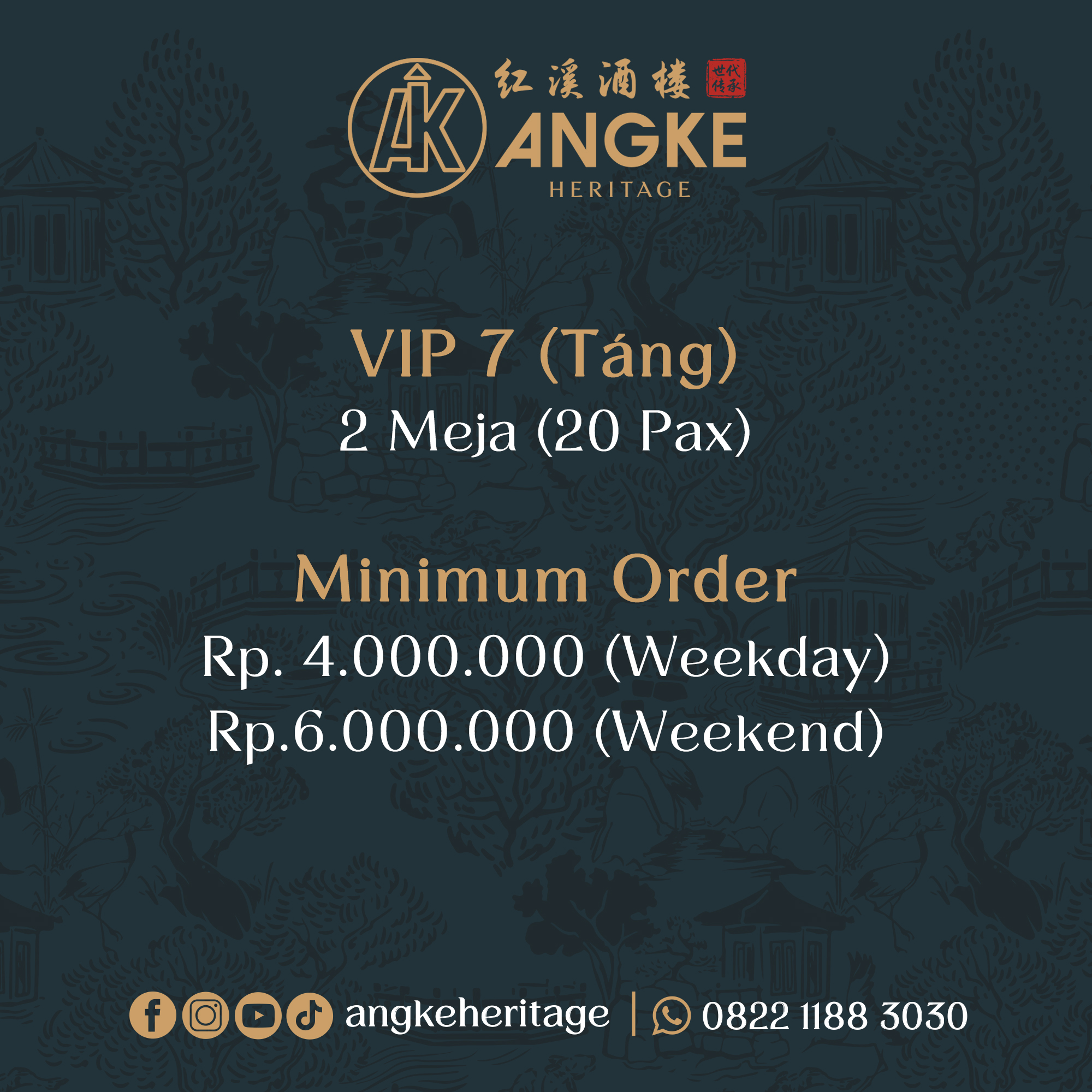 VIP 7 - TANG ( 2 meja / 20 pax ) Image