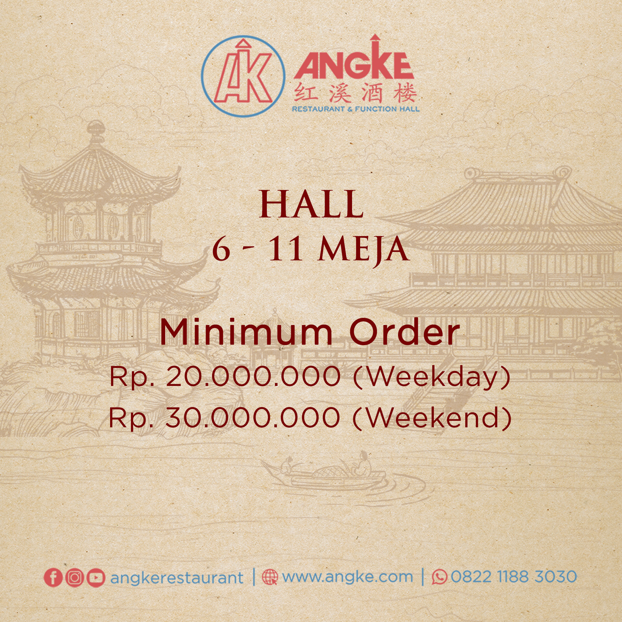 Hall ( 11 meja / 110 pax ) Image