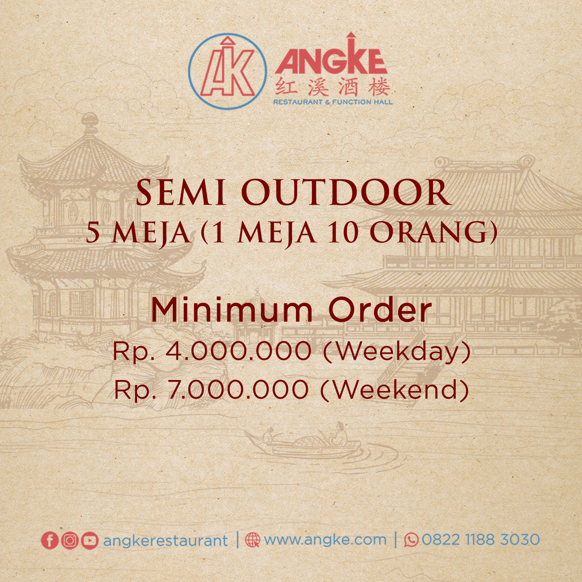 Semi outdoor ( 5 meja / 50 pax ) Image