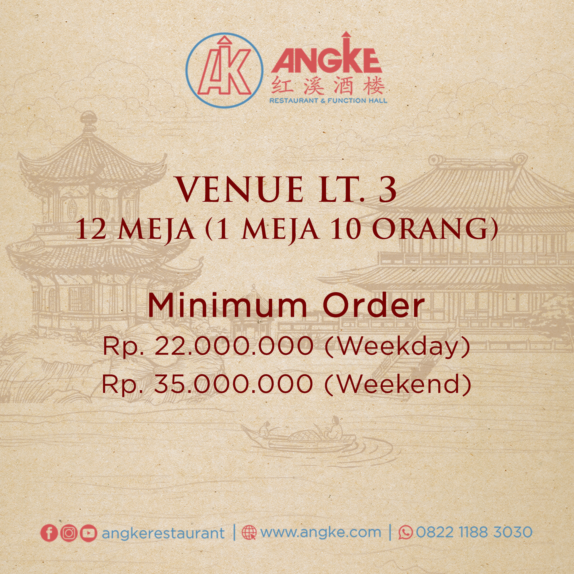 Venue Lt 3 ( 12 meja / 120 pax ) Image