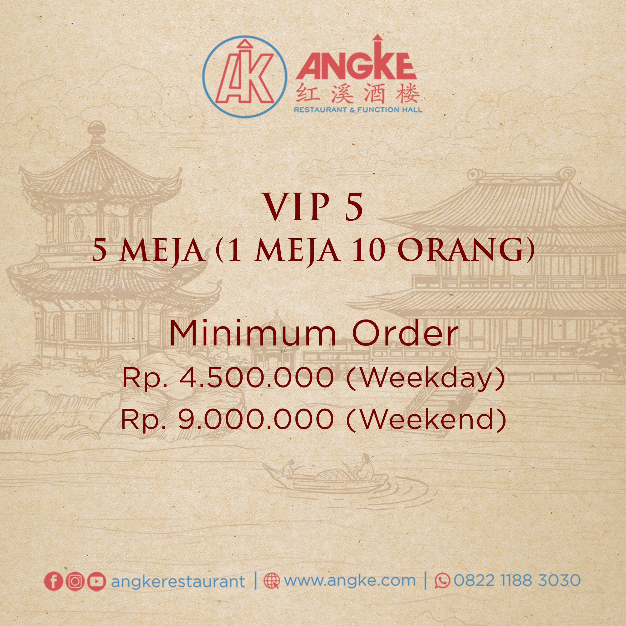 VIP 5 ( 5 meja / 50 pax ) Image