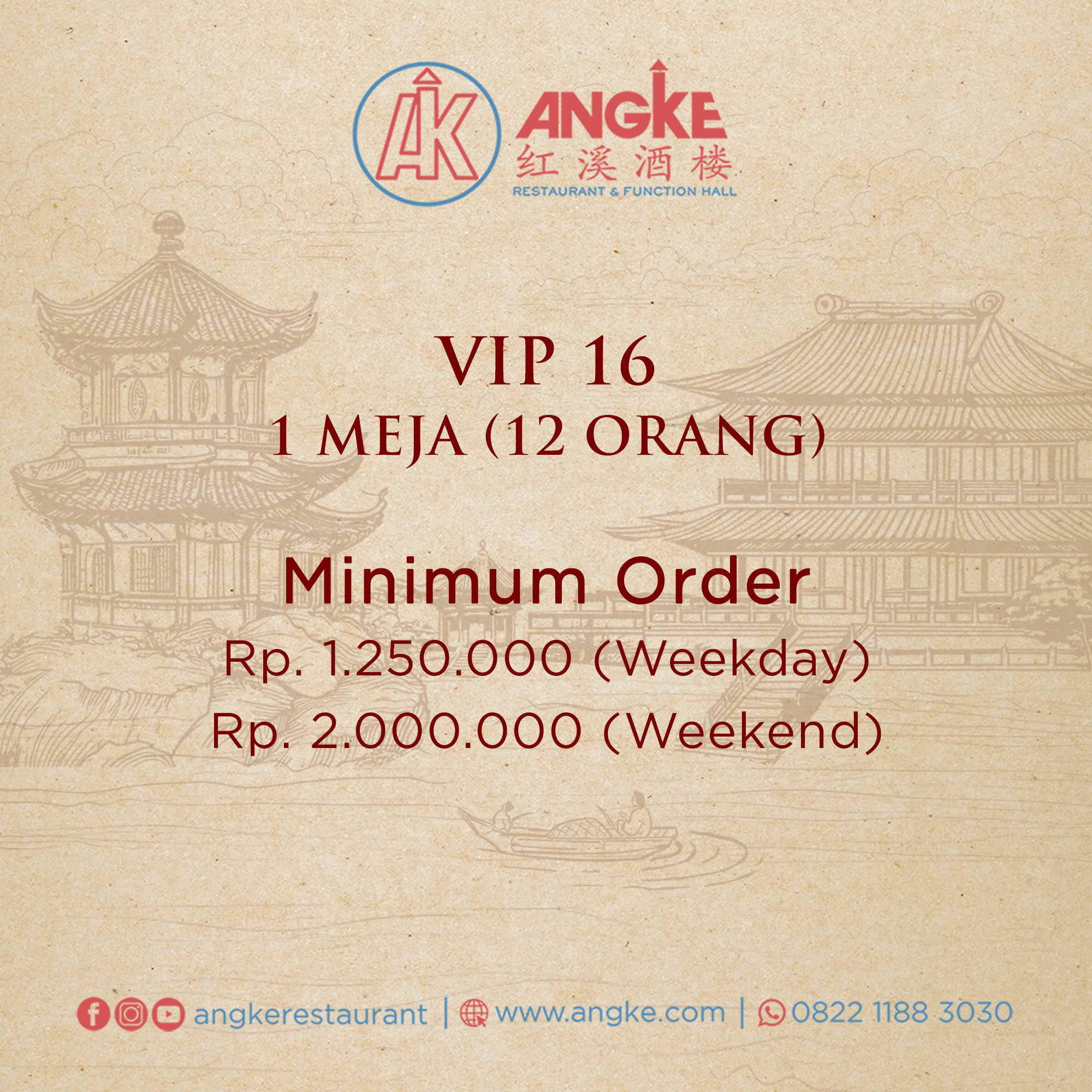 VIP 16 ( 1 meja / 12 pax ) Image
