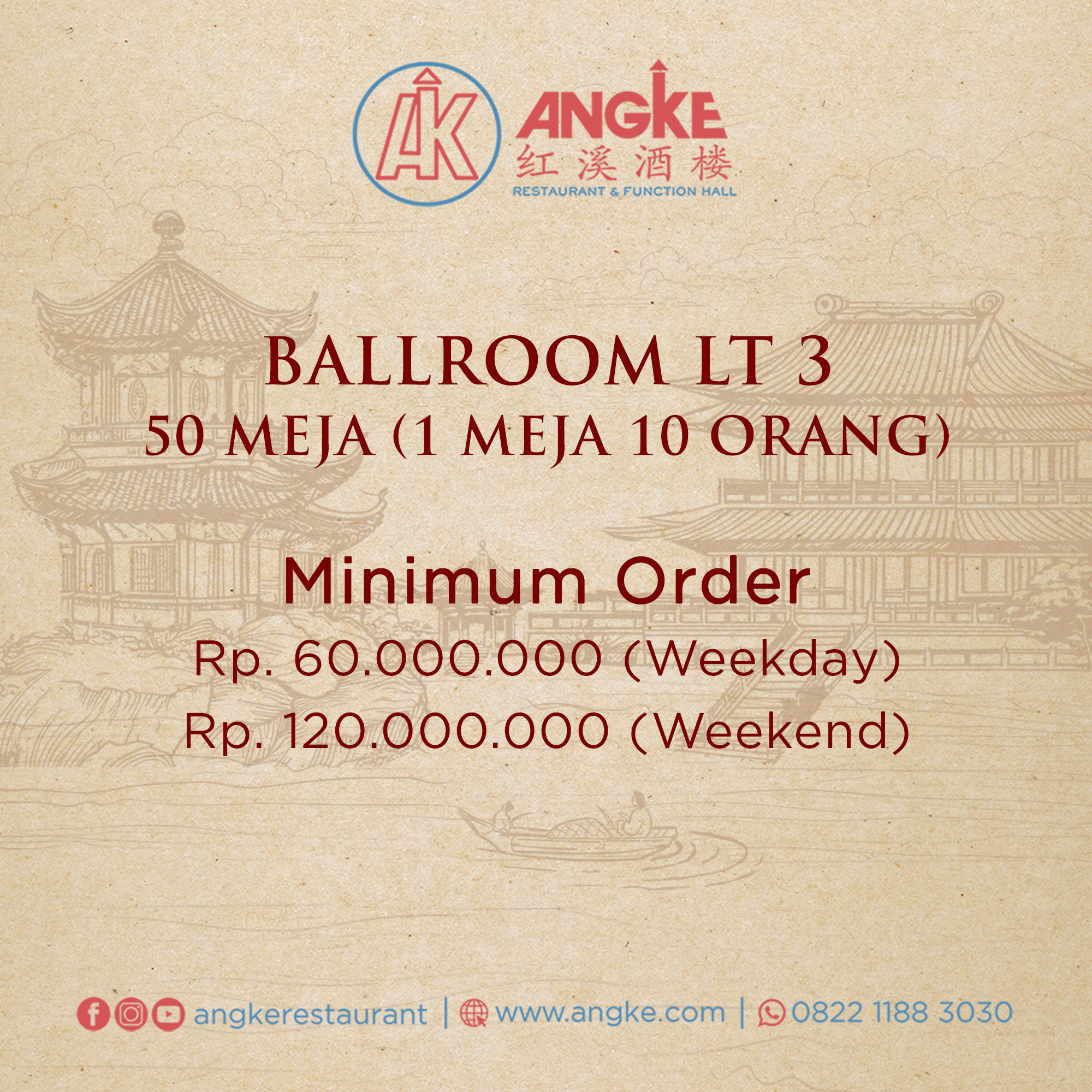 Ballroom Lt 3 ( 50 meja / 500 pax ) Image