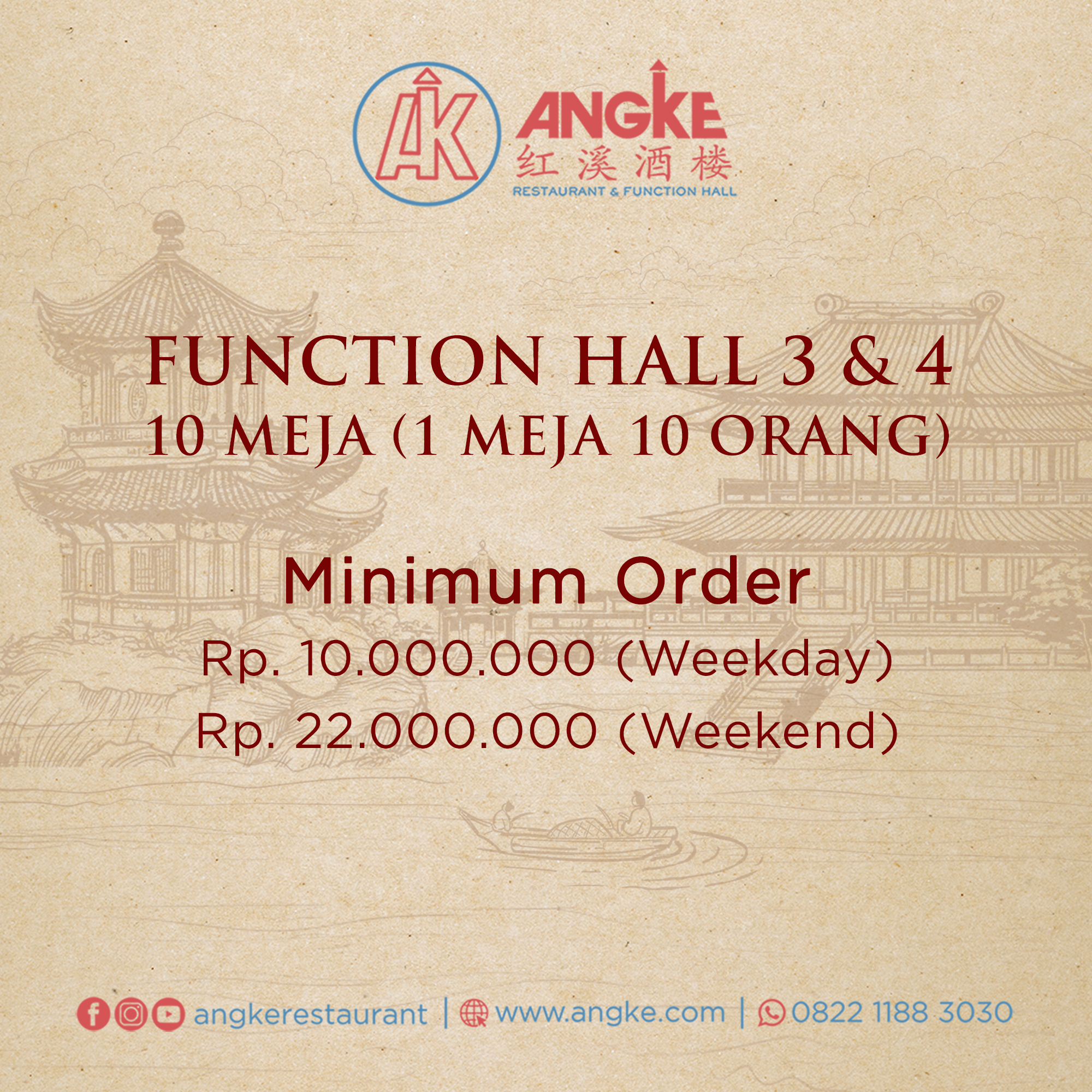 Function hall 3 & 4 ( 10 meja / 100 ) Image