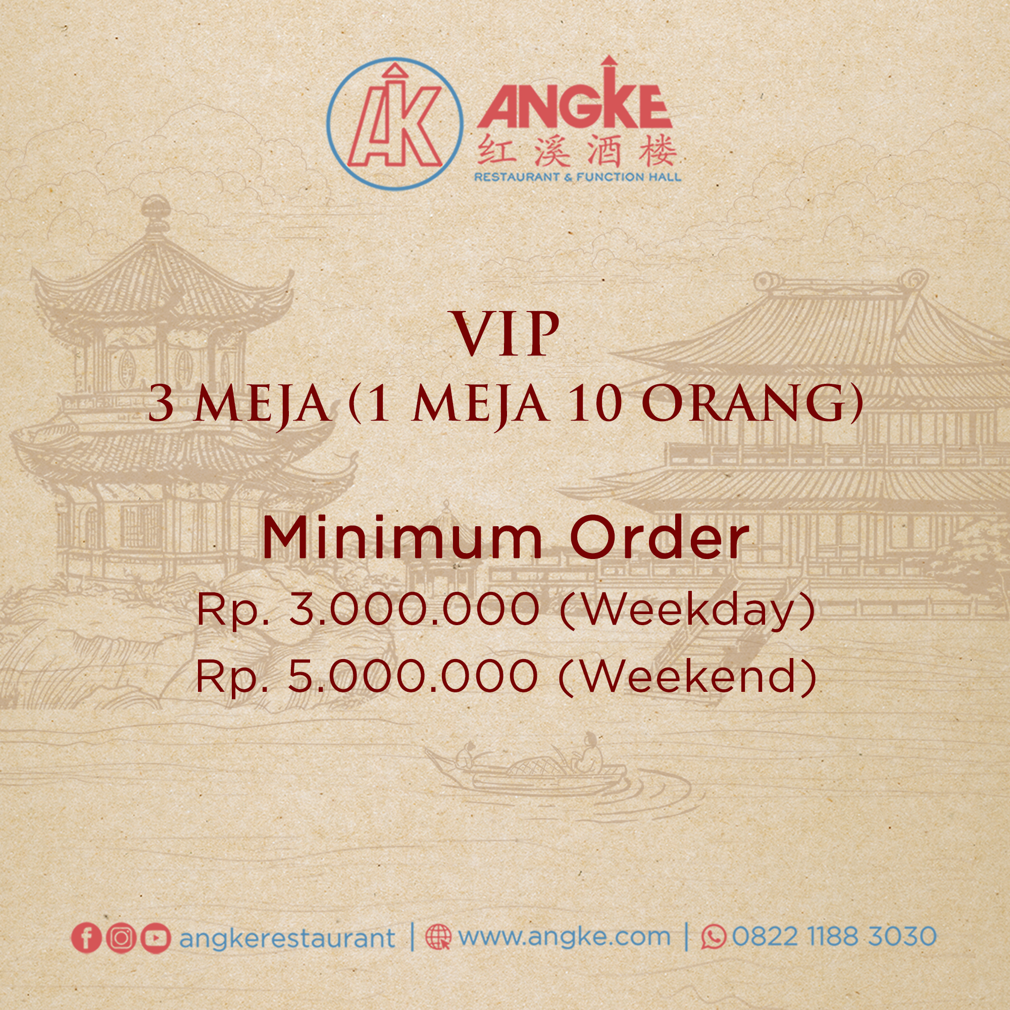 VIP room ( 3 meja / 30 pax ) Image