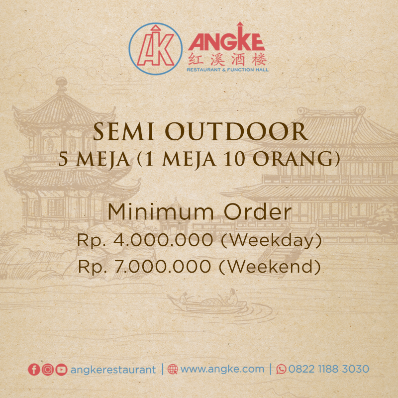 Semi outdoor ( 5 meja / 50 pax ) Image