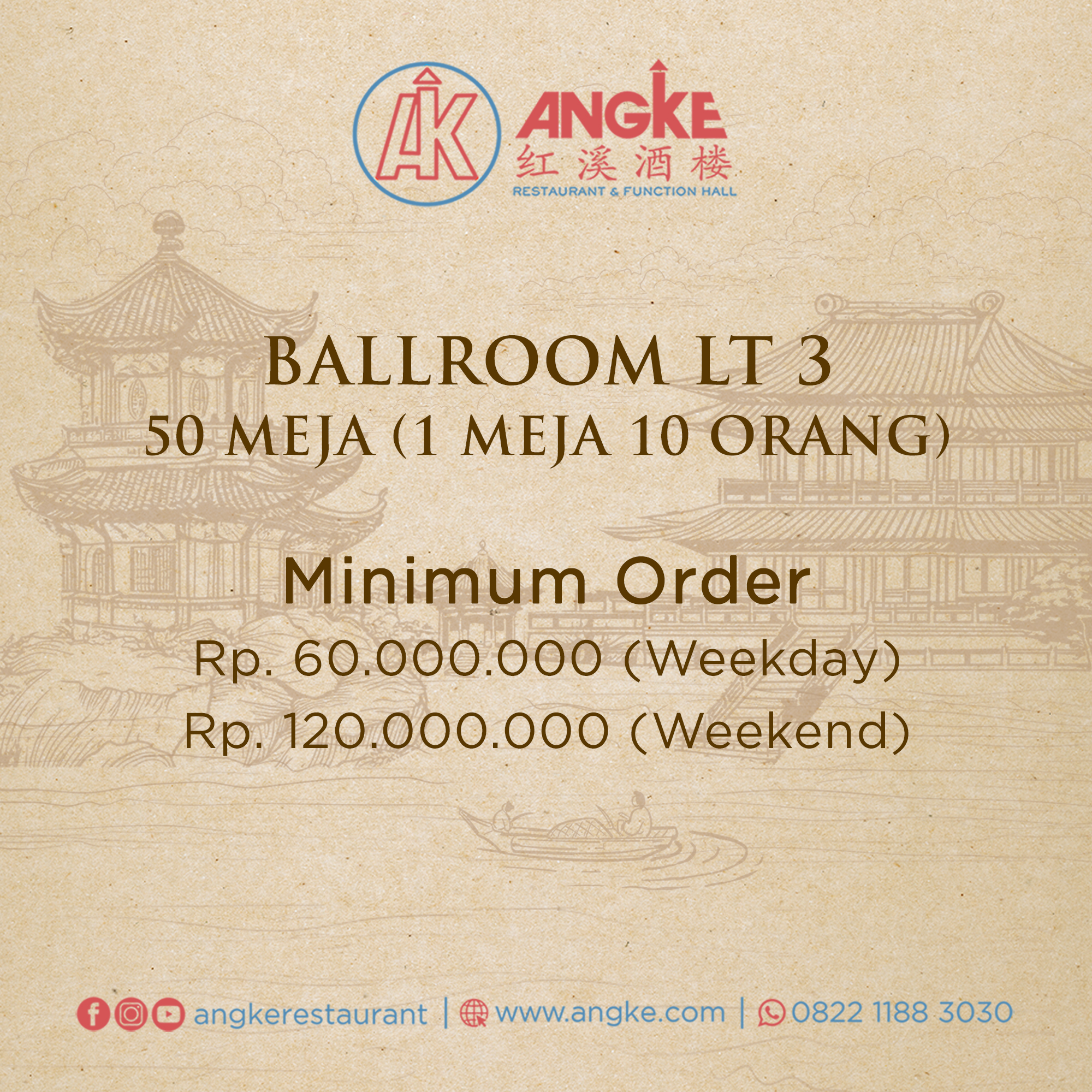 Ballroom Lt 3 ( 50 meja / 500 pax ) Image