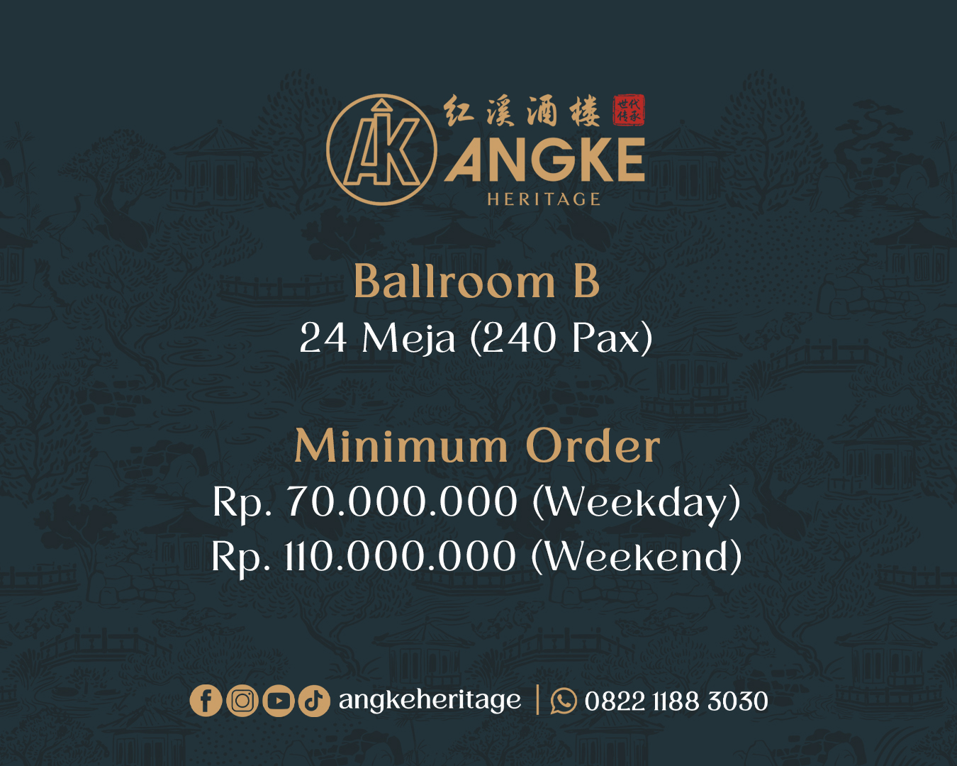 Ballroom B ( 24 meja / 240 pax ) Image