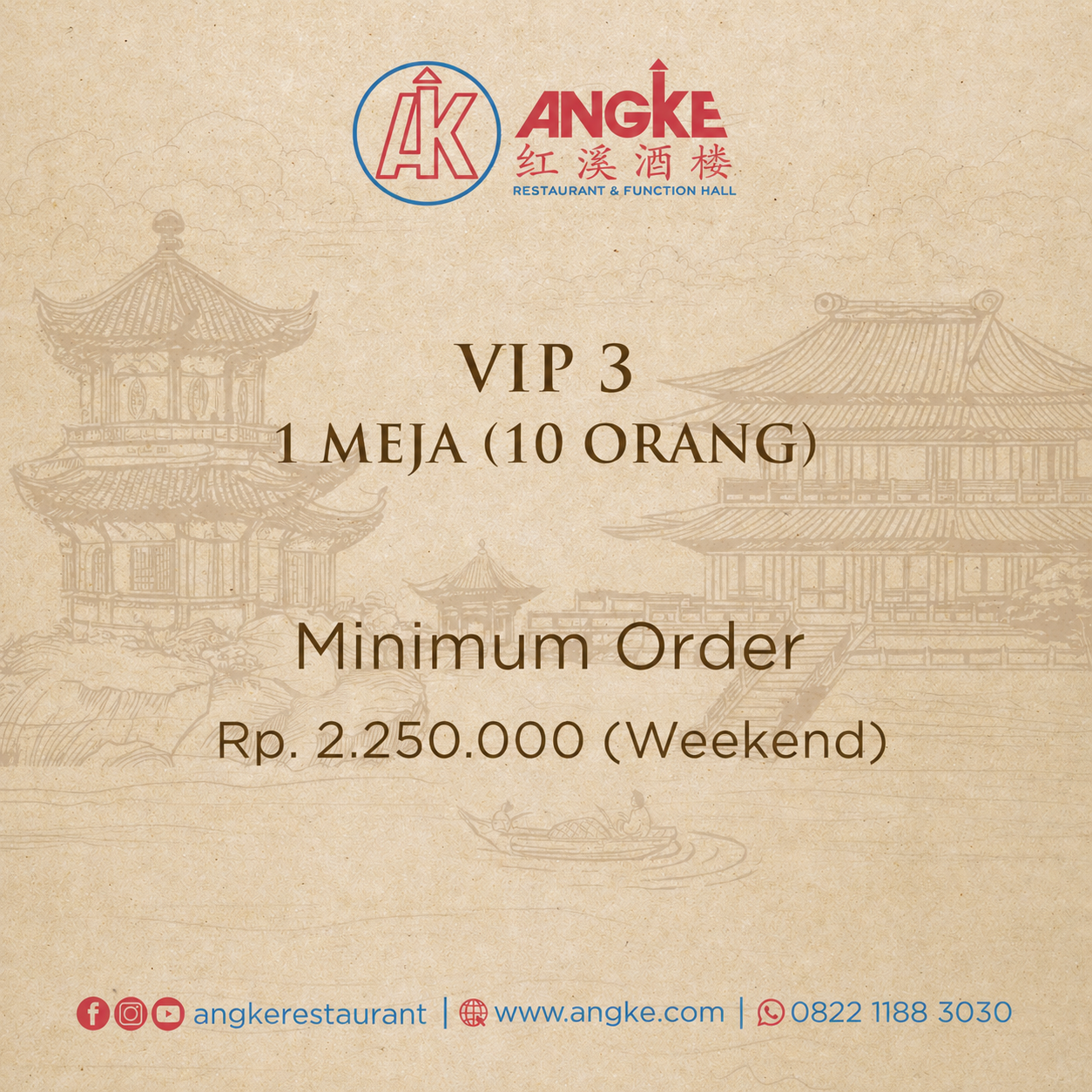 VIP 3 ( 1 meja / 10 pax ) Image