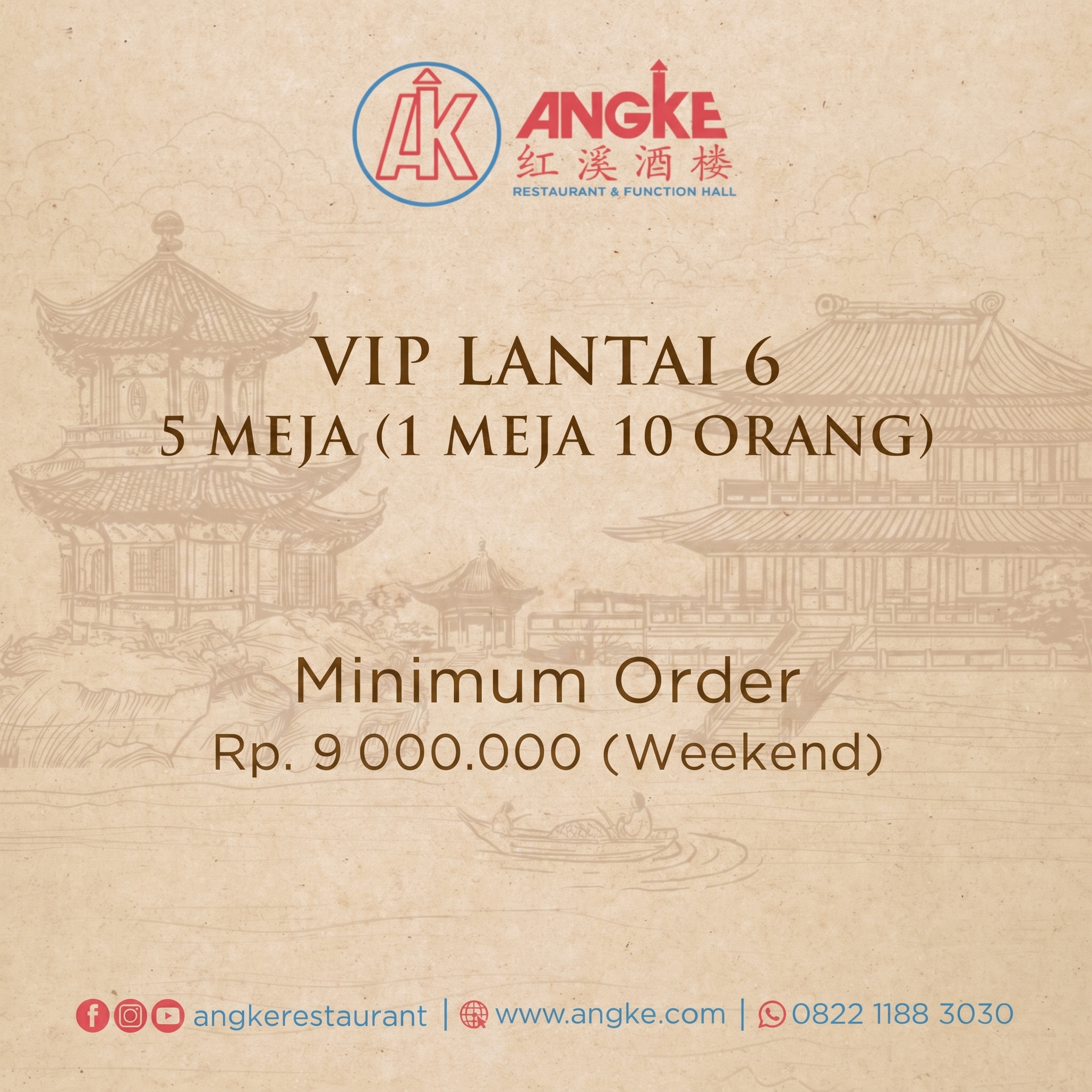 VIP Lt 6 ( 5 meja / 50 pax ) Image