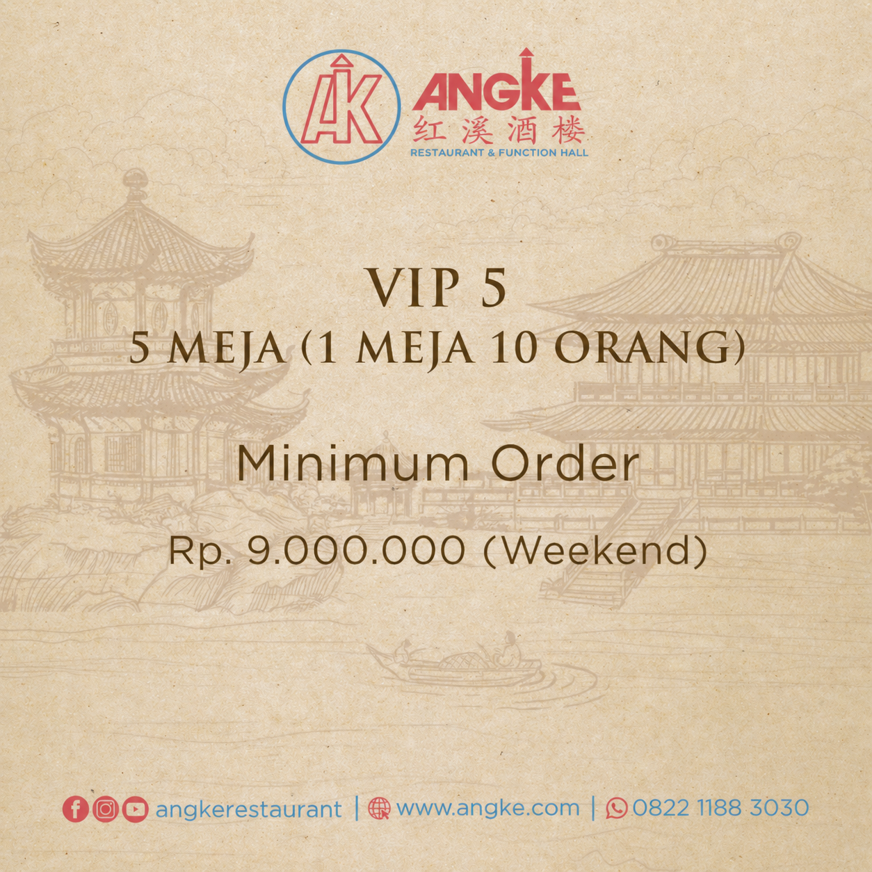 VIP 5 ( 5 meja / 50 pax ) Image