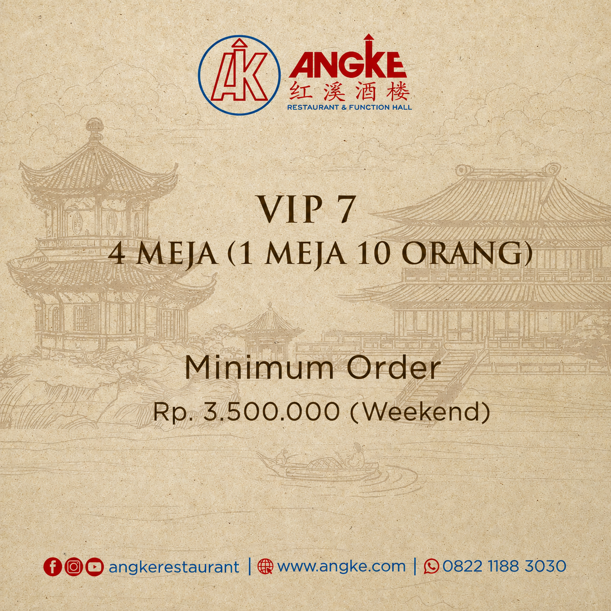 VIP 7 ( 4 meja / 40 pax ) Image