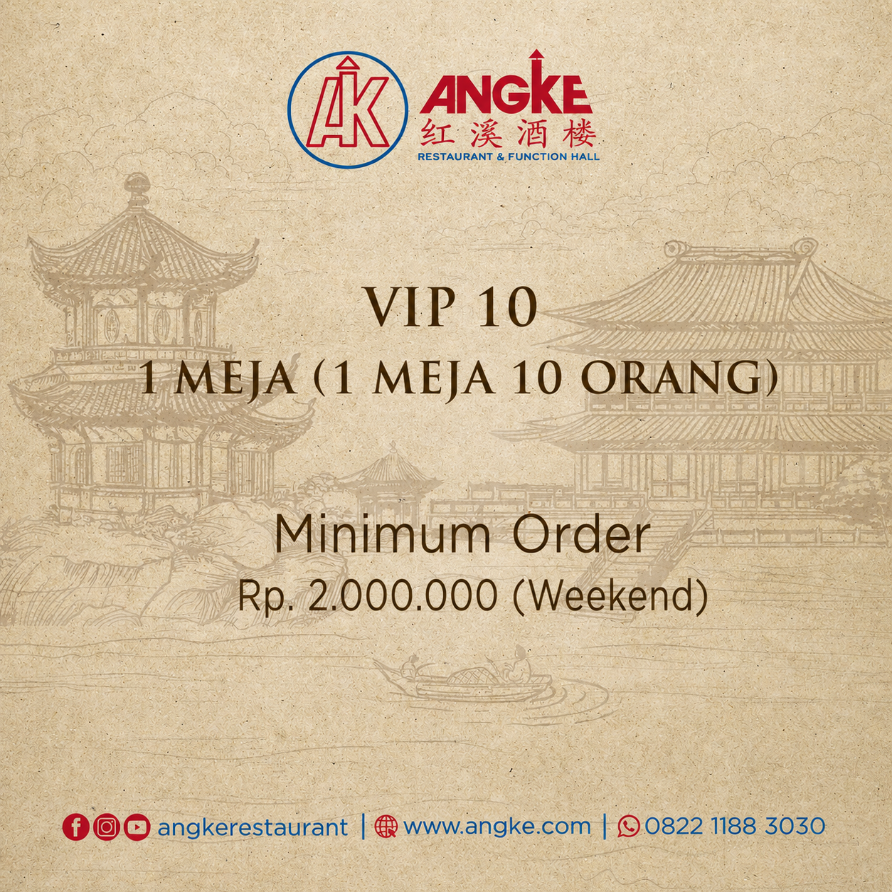 VIP 10 ( 1 meja / 10 pax ) Image