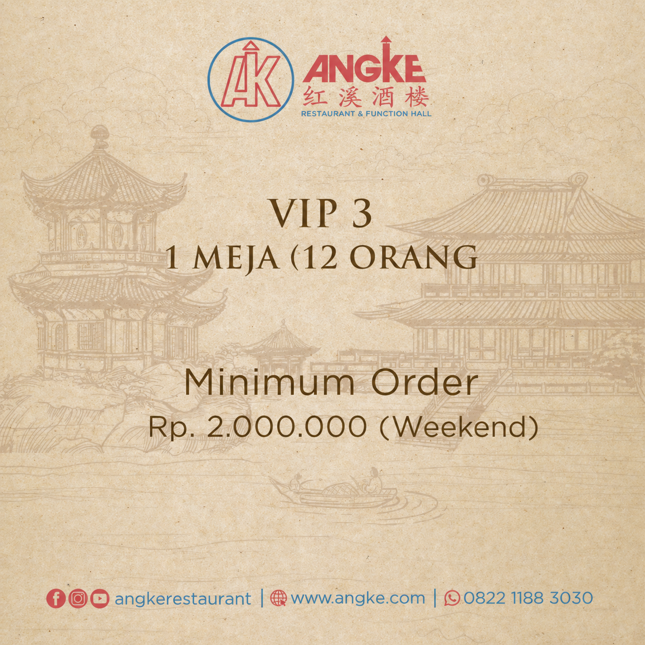 VIP 3 ( 1 meja / 12 pax ) Image