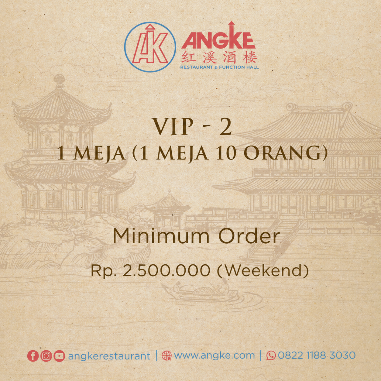 VIP 2 ( 1 meja / 10 pax ) Image