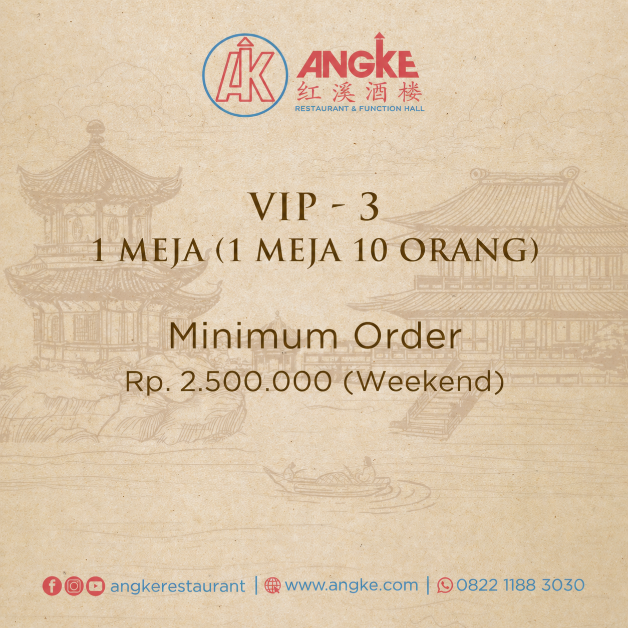 VIP 3 ( 1 meja / 10 pax ) Image