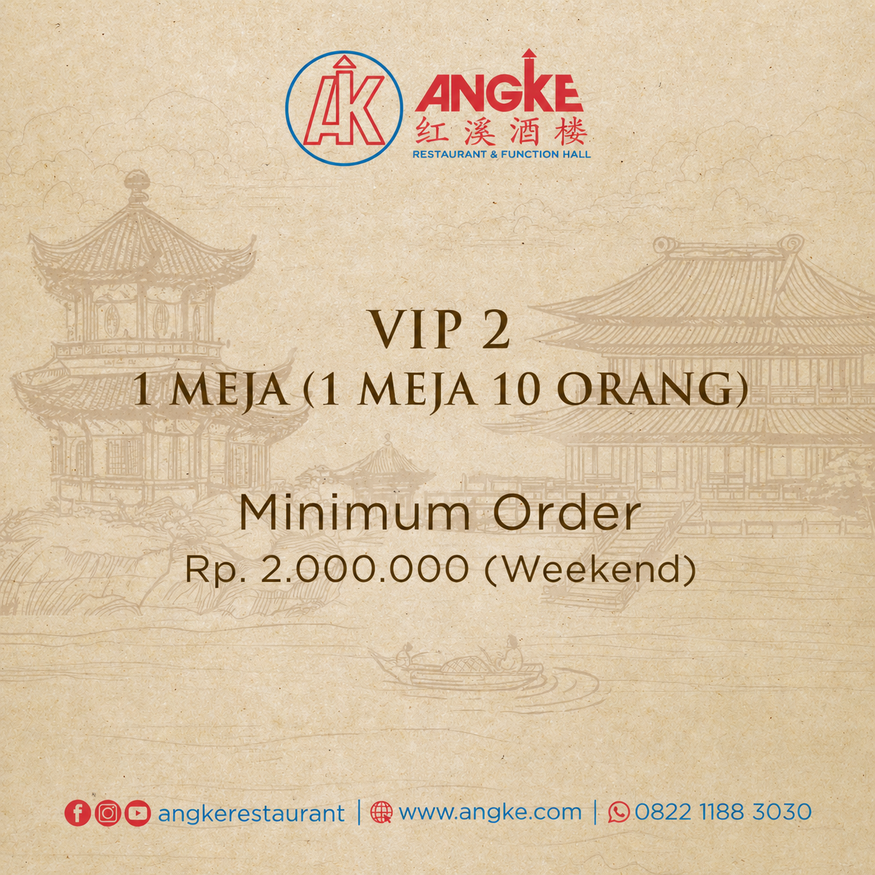 VIP 2 ( 1 meja / 10 pax ) Image