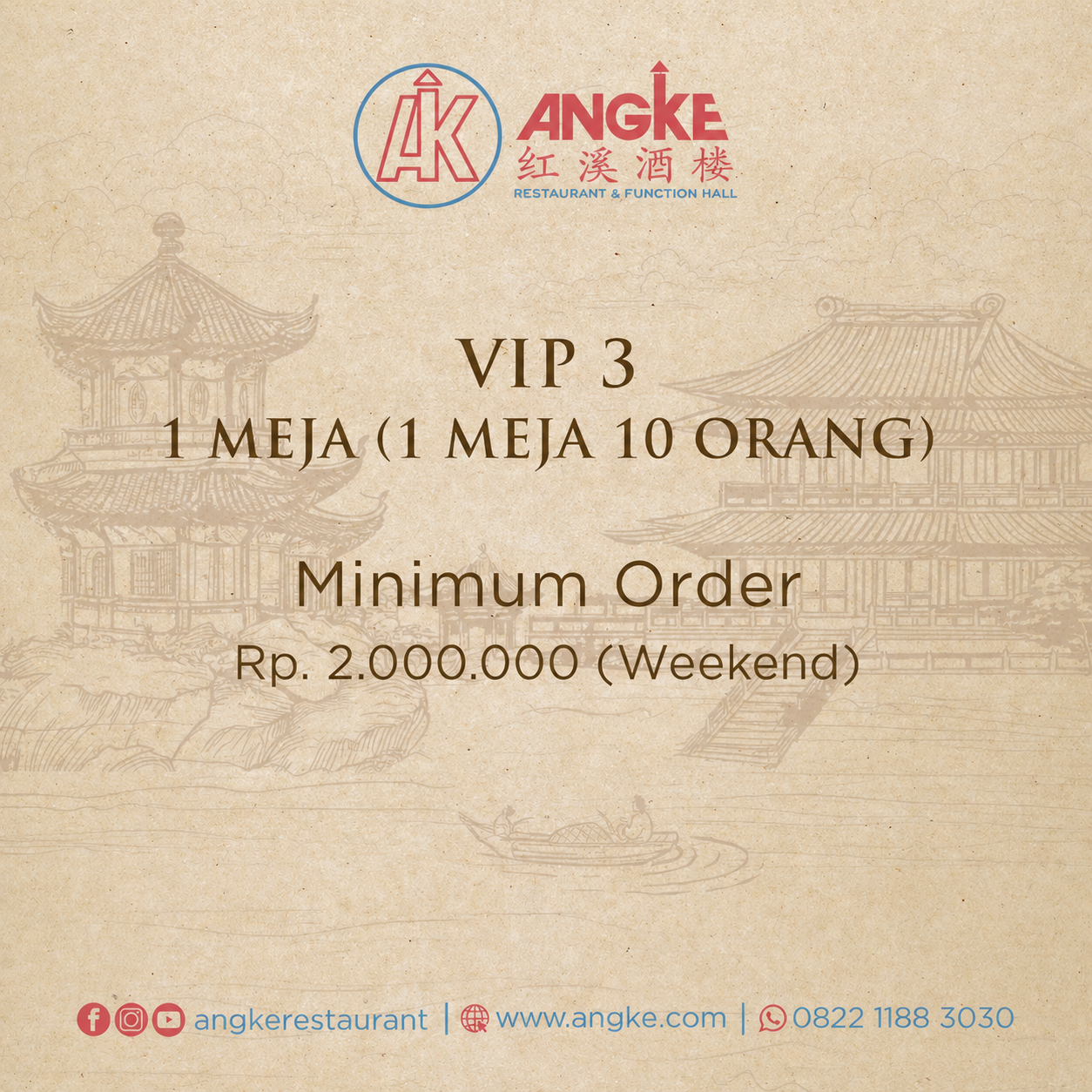 VIP 3 ( 1 meja / 10 pax ) Image