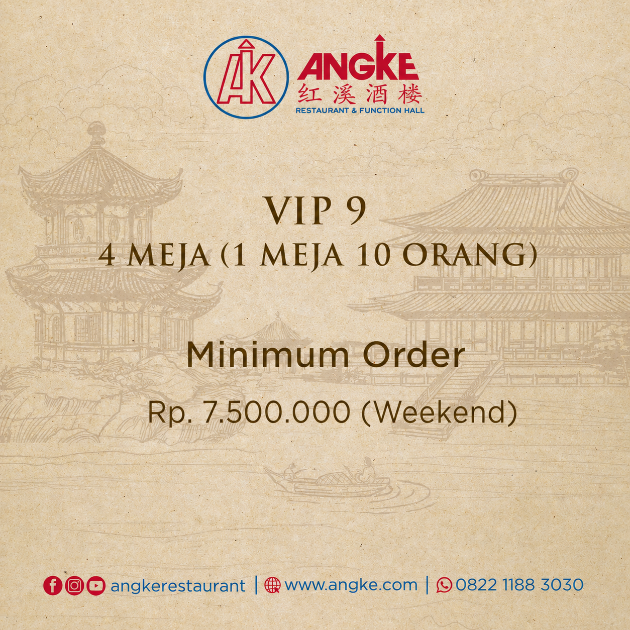 VIP 9 ( 4 meja / 40 pax ) Image