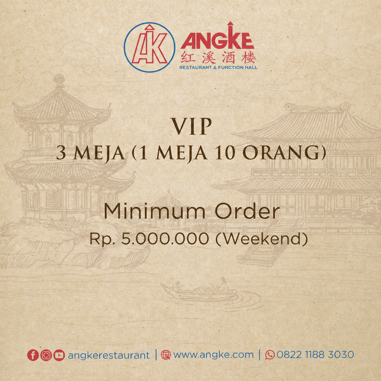 VIP room ( 3 meja / 30 pax ) Image