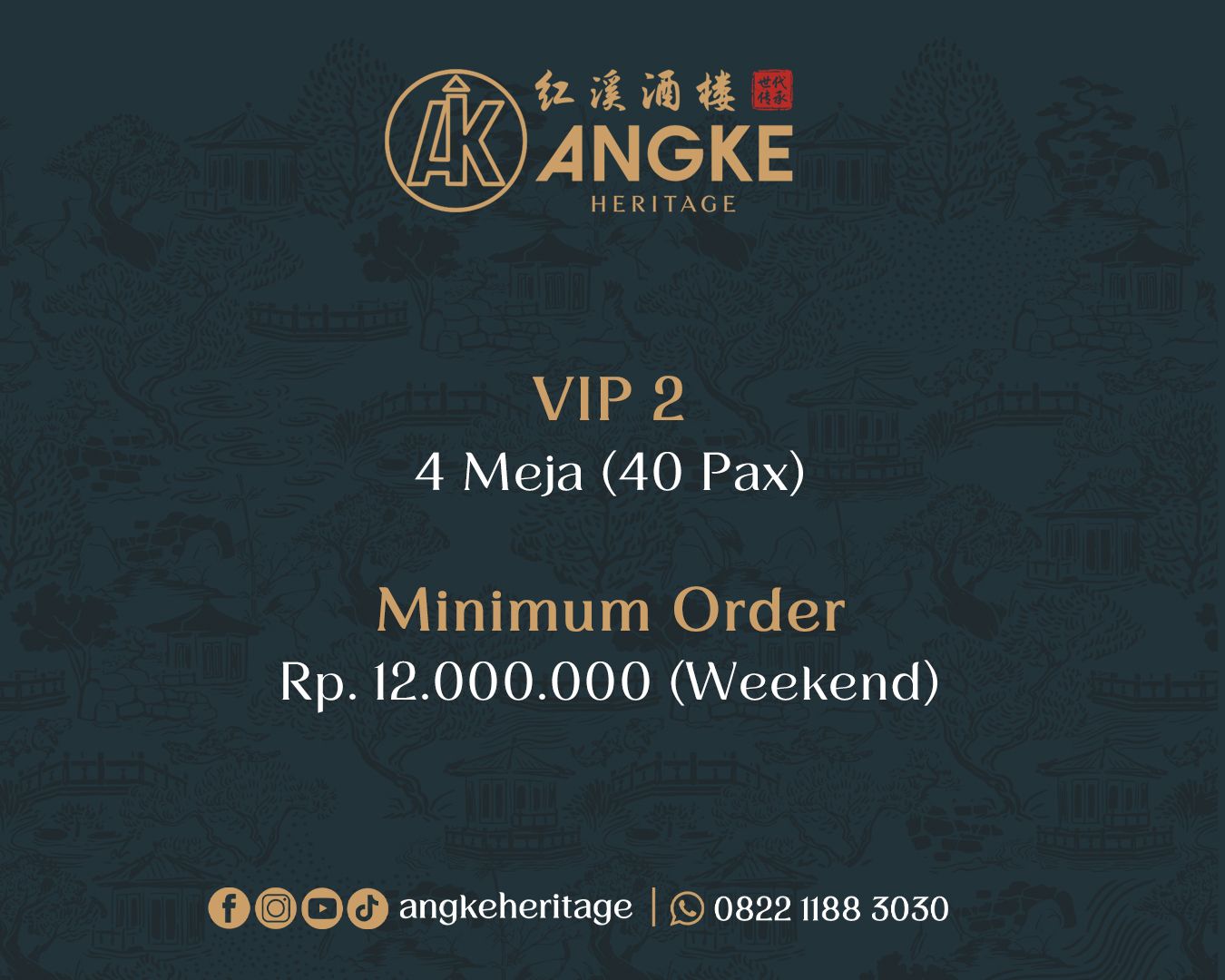VIP 2 - SHANG (4 MEJA / 40 PAX) Image