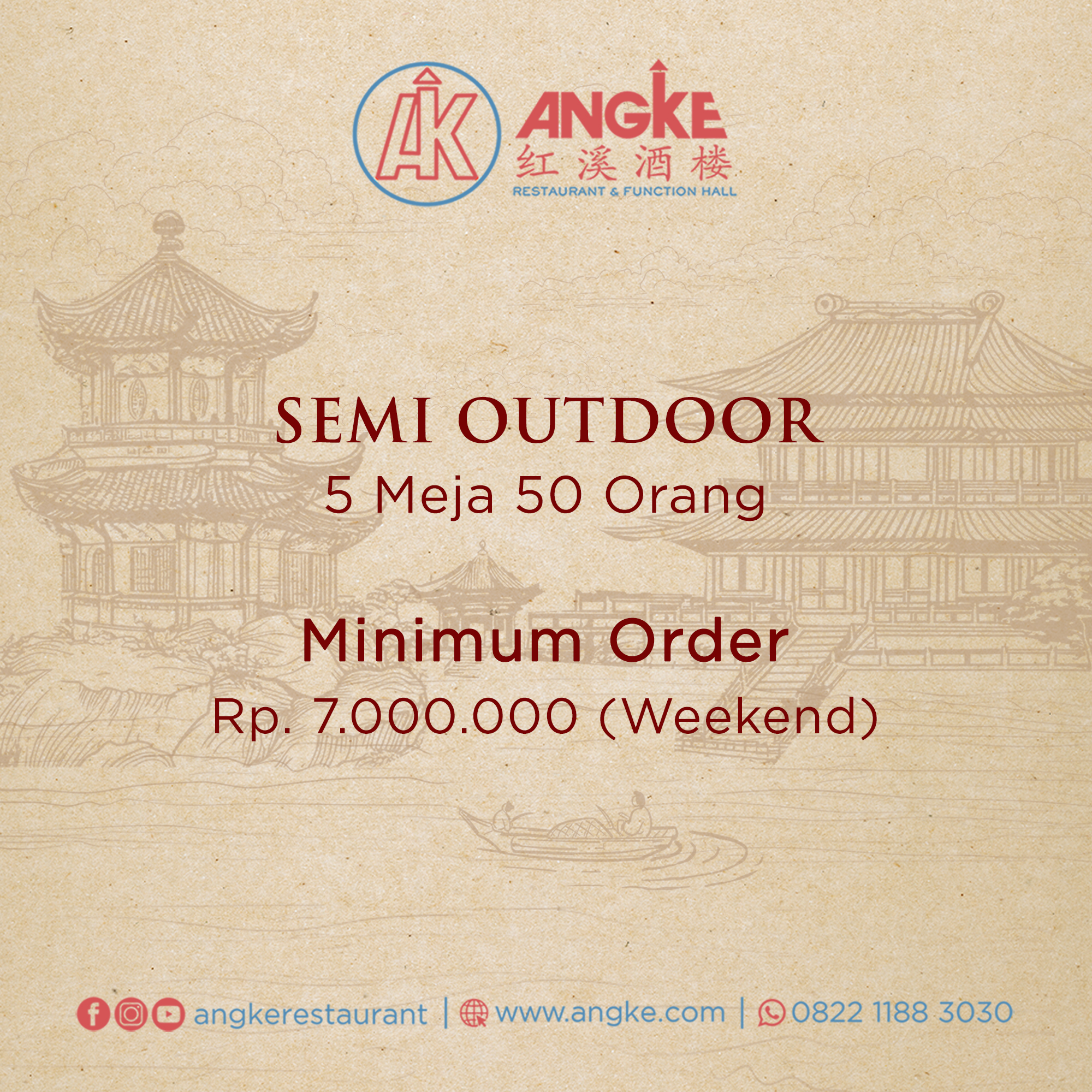 Semi Outdoor ( 5 meja / 50 pax ) Image