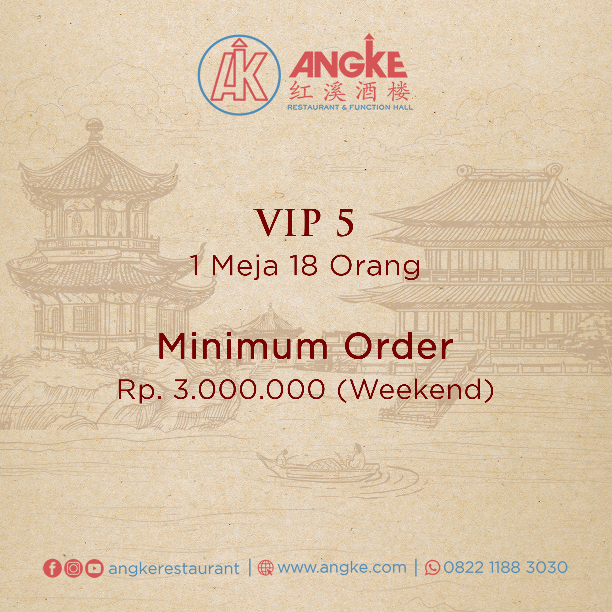 VIP 5 ( 1 meja / 18 pax ) Image