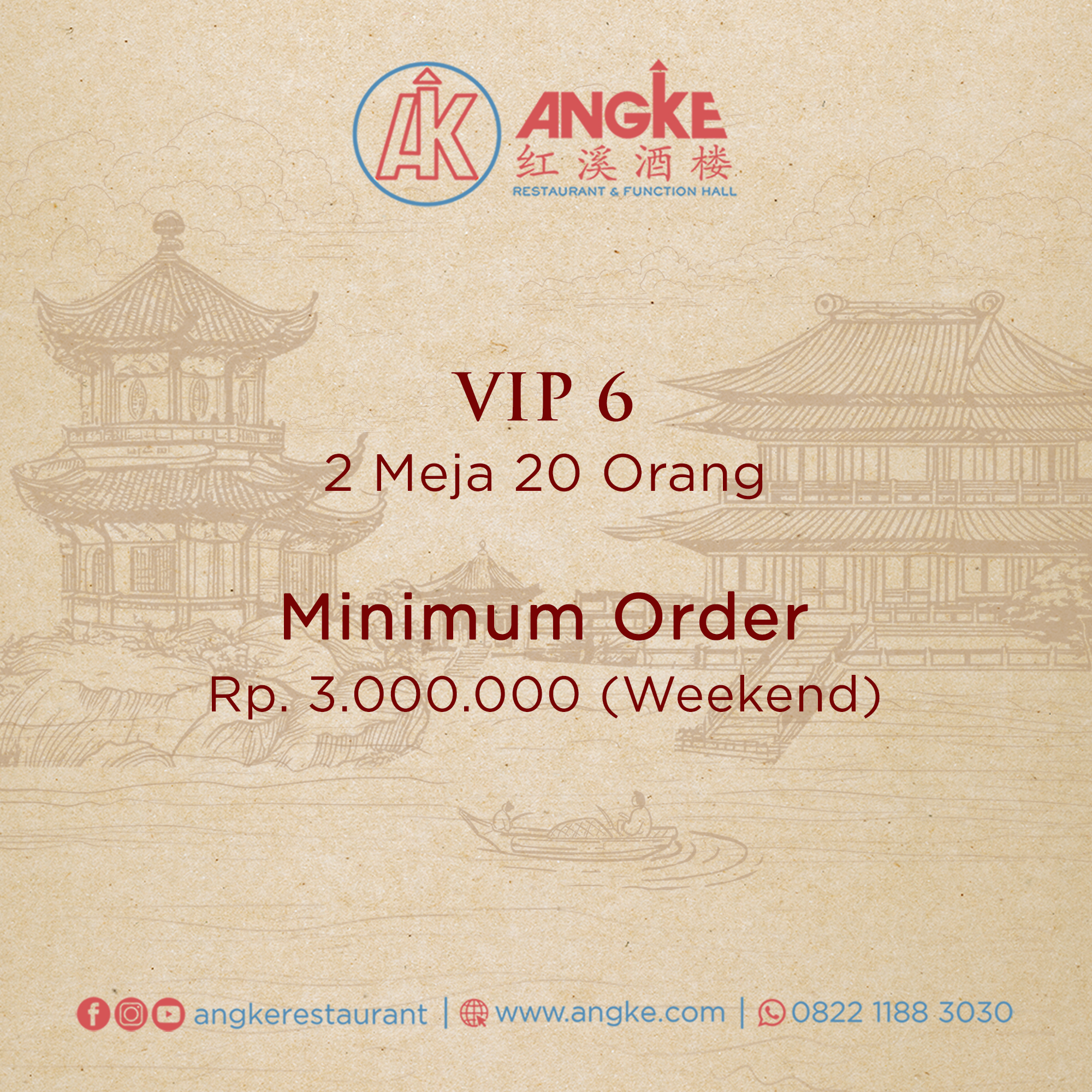 VIP 6 ( 2 meja / 20 pax ) Image