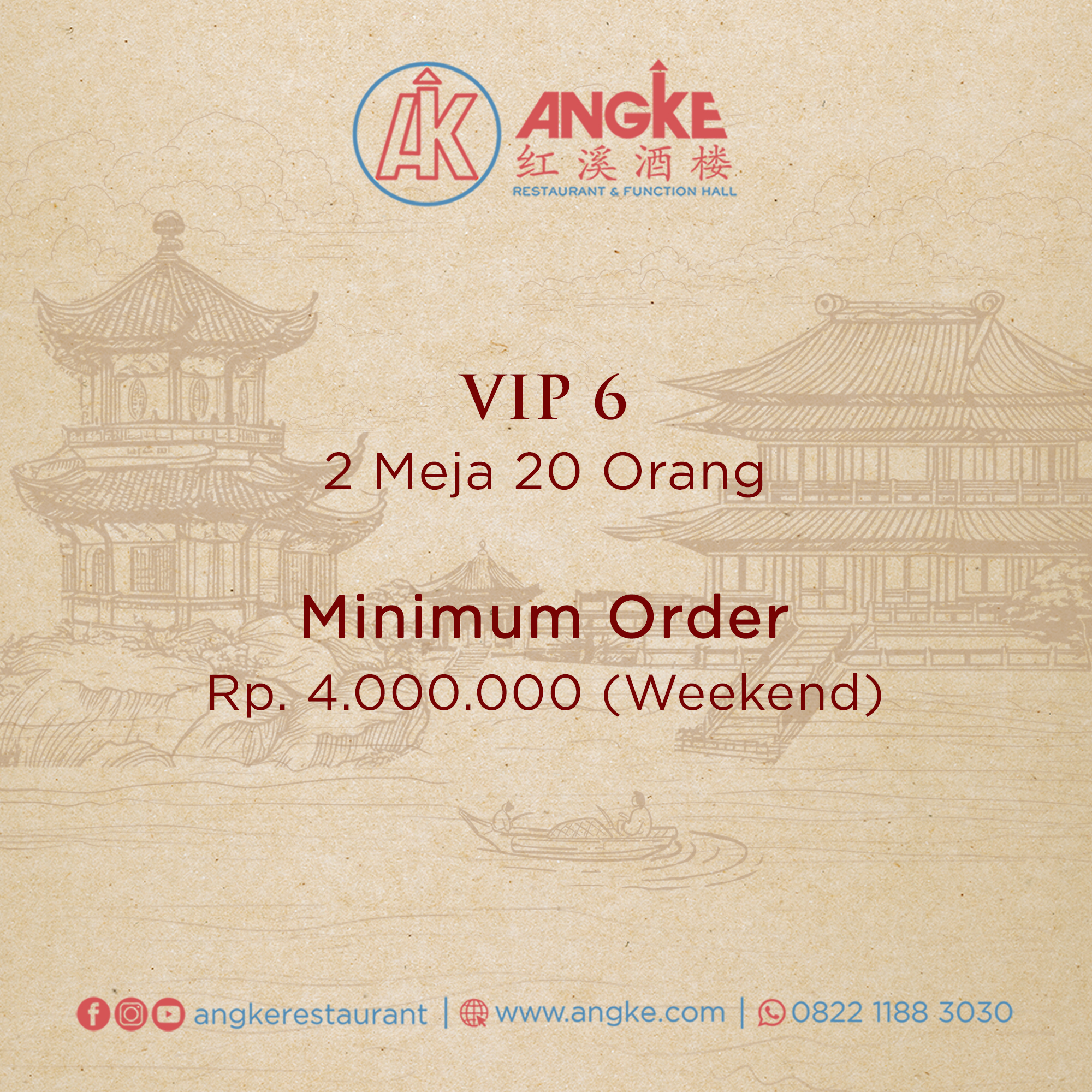 VIP 6 ( 2 meja / 20 pax ) Image