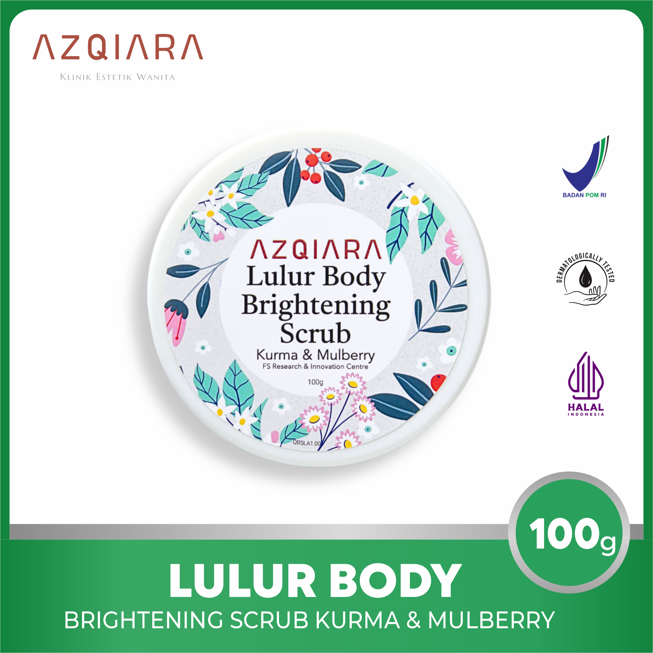 AZQIARA Lulur Body Brightening Scrub
