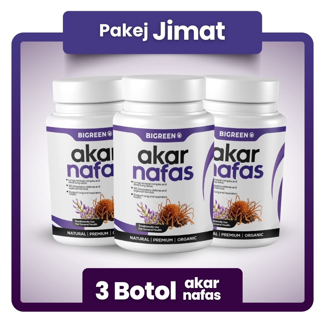 PAKEJ - 3 BOTOL - AKAR NAFAS