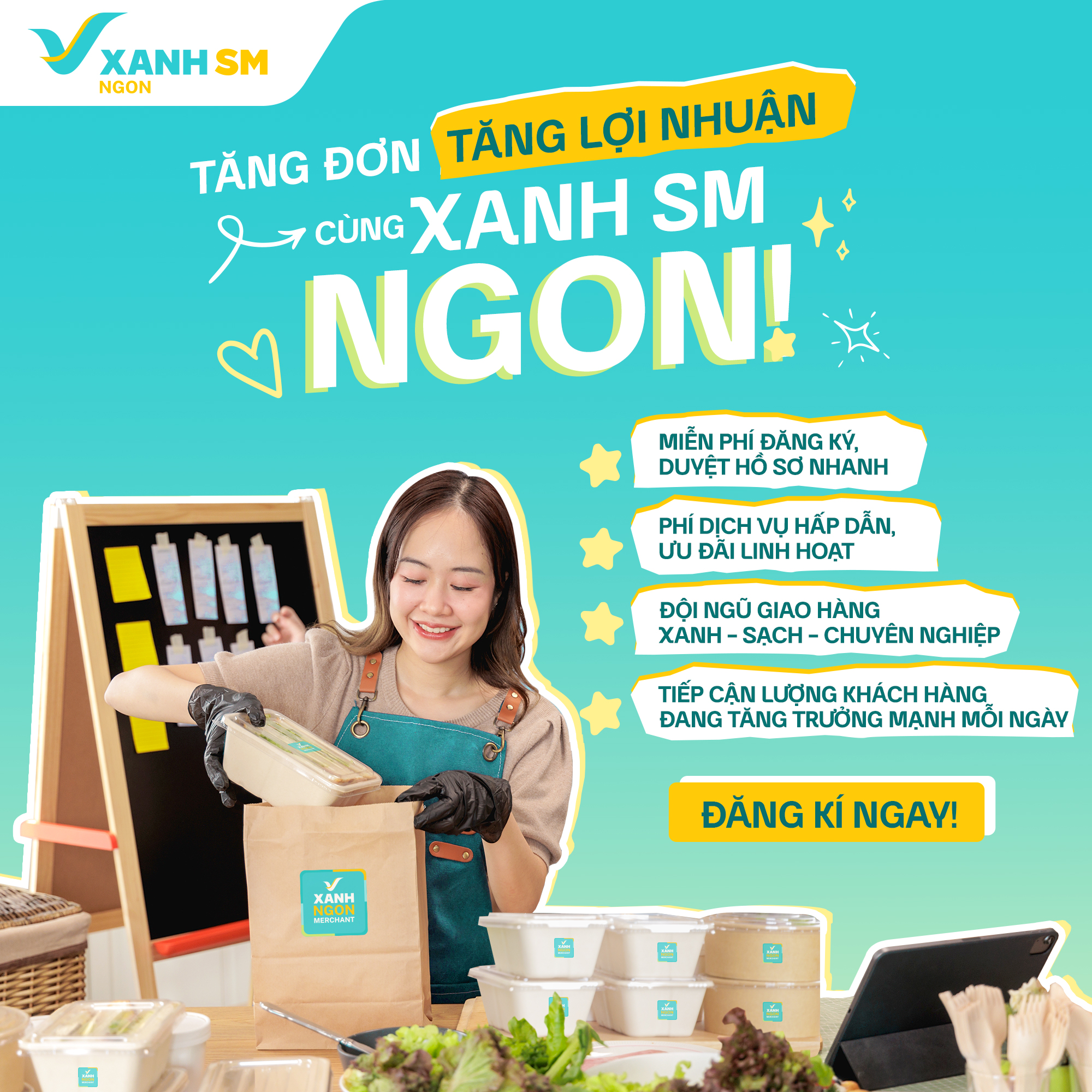 Xanh ngon đã có thể đăng ký