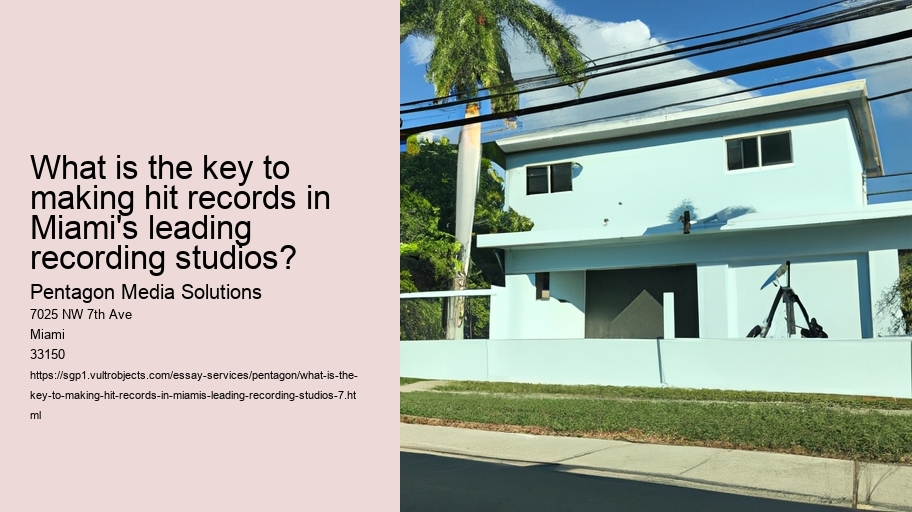 What is the key to making hit records in Miami's leading recording studios?