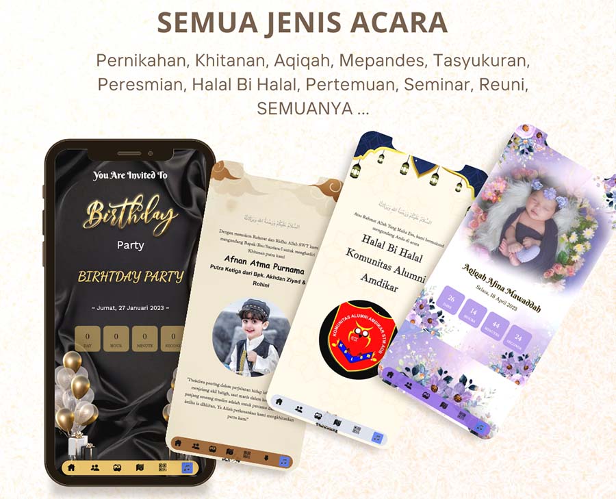 Undangan Digital Cocok untuk Semua Jenis Acara