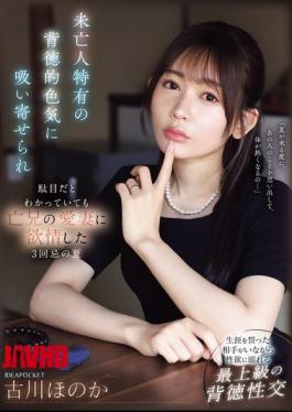 IPZZ-602 I Was Drawn To The Immoral Sex Appeal Of A Widow, And Even Though I Knew It Was Wrong, I Found Myself Lusting After My Late Brother's Beloved Wife On The Third Anniversary Of His Death. Honoka Furukawa
