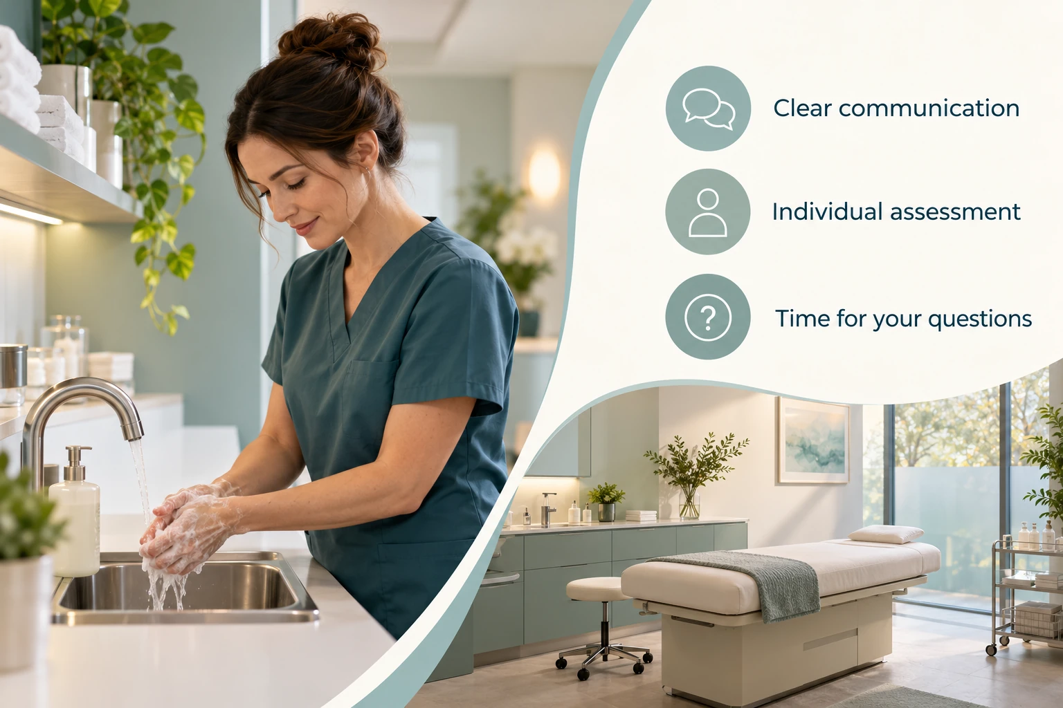 Our Approach: Clear communication; Individual assessment; Time for your questions