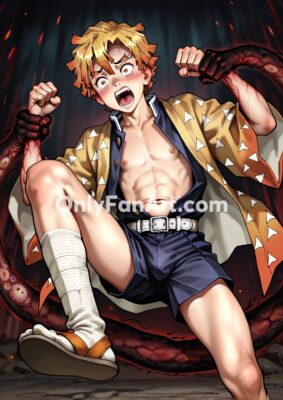 Vol 10 – Zenitsu Agatsuma inspired fanart