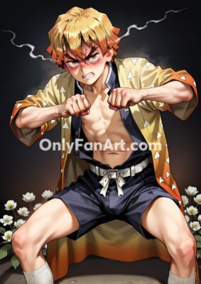 Vol 10 – Zenitsu Agatsuma inspired fanart
