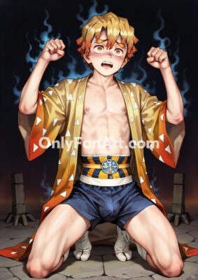 Vol 9 – Zenitsu Agatsuma inspired fanart